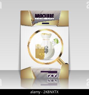 Business Broschüre Flyer Cover Design Layout Vorlage. Vektorgrafik Stock Vektor