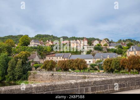 Das Dorf montignac in der dordogne in frankreich Stockfoto