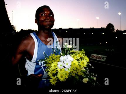 Oslo 21. Juli 1995. Wilson Kipketer 800 Meter, Bislett Games. Foto; Tone Georgsen / NTB Stockfoto