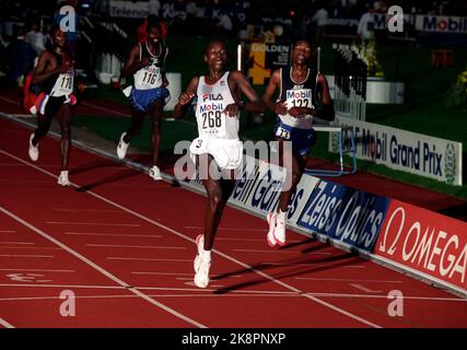 Oslo 21. Juli 1995. Bislett Games, hier Shem Kororia. Foto; Cornelius Poppe / NTB Stockfoto