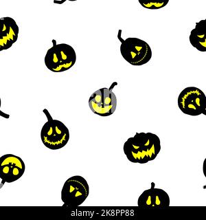 Niedliche Kürbisse Nahtloses Muster. Design für Textilien, Drucke für Kleidung. Vektorgrafik. Stock Vektor