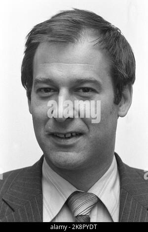 Oslo 6. Mai 1981. Spionage: Norwegischer Doppelagent sticht heraus: Siv.ing. und der Mitpolitiker Svein Erling Haugan aus Oslo. Hat mit der norwegischen Polizei gegen den KGB zusammengearbeitet. 5-6 kgb-Agenten in Norwegen wurden infolge der Operation ausgewiesen. Foto: Svein Hammerstad / NTB / NTB Stockfoto