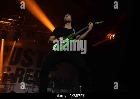 Fotografien von August Burns Red, die am 23.. Oktober 2022 am SWG3 in Glasgow auftrat Stockfoto