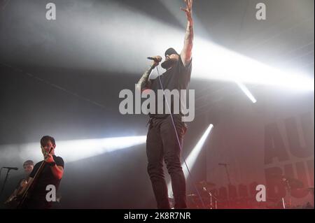 Fotografien von August Burns Red, die am 23.. Oktober 2022 am SWG3 in Glasgow auftrat Stockfoto