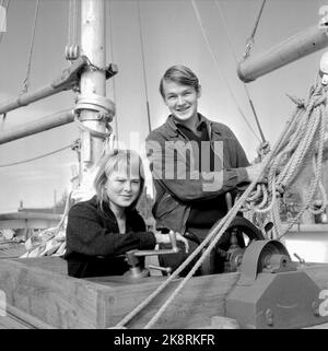 Axel Jensen, der Autor von Oslo 19590606, hat sich in Griechenland niedergelassen, ist aber derzeit mit seiner Frau Marianne in Oslo zu Besuch, um ihren neuen Roman „Line“ zu veredeln. Foto: Sverre A. Børretzen / Aktuell / NTB Stockfoto