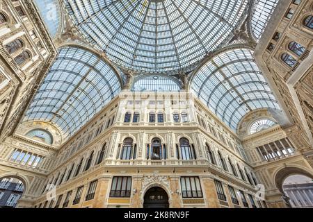 Gallerie Umberto I Shopping Gallery in Neapel, Süditalien Stockfoto