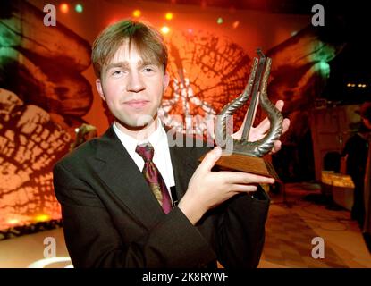 Lillehammer 19940312. Verleihung des Spellemann-Preises für das Jahr 1994 bei Maihaugen in Lillehammer. Der Pianist Leif Ove Andsnes gewann 4. den Spellemann-Preis. Foto: Aleksander Nordahl NTB / NTB Stockfoto