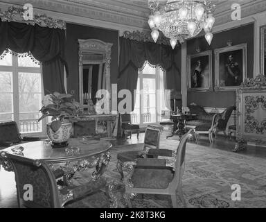 Oslo 19530429 das Schloss in Oslo. Interieur aus dem Hauptanzug. FOTO: VALLDAL / NTB / NTB Stockfoto