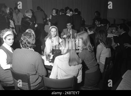 Oslo April 26. Die Disco 'Colony Club', die erste in Norwegen, zieht sowohl Prominente als auch andere an. Hier Jugendliche, die sich in der Disco Vergnügen. Foto: Aage Storløkken / Aktuell / NTB Stockfoto