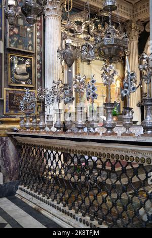 Cappella della Santissima Annunziata in der Basilica della Santissima Annunziata (Basilika der Allerheiligsten Verkündigung) Florenz Italien Stockfoto