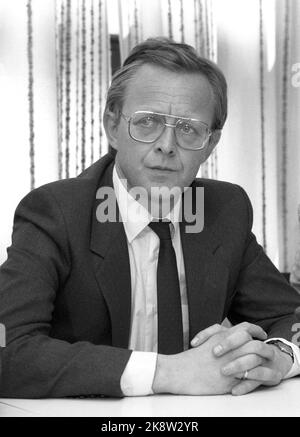 Oslo 19870515. Lasse Qvigstad - Stellvertretender Generalanwalt. Foto: Eystein Hanssen / NTB Stockfoto