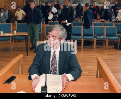 Stavanger. Trial - die Tötung von Birgitte Tengs. Die Berufung vereifend Berufungsgericht. Picture: Rechtsanwalt Arvid Sjødin. Foto: Alf Ove Hansen Stockfoto