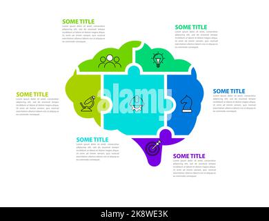 Infografik-Design-Vorlage. Kreatives Konzept mit 6 Schritten. Kann für Workflow-Layout, Diagramm, Banner, webdesign verwendet werden. Vektorgrafik Stock Vektor