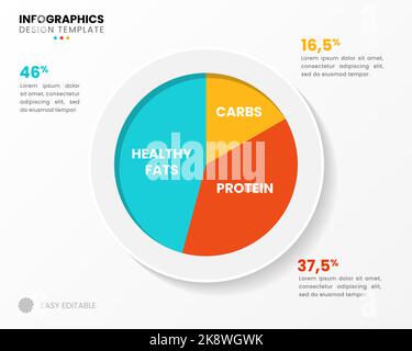 Infografik-Design-Vorlage. Food-Konzept mit 3 Schritten. Kann für Workflow-Layout, Diagramm, Banner, webdesign verwendet werden. Vektorgrafik Stock Vektor