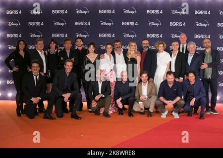 Oma, Italien. 24. Oktober 2022. Rome Cinema Fest 2022. Rom Film Fest. Roter Teppich tv-Serie 'Boris 4'. Bild: Besetzung Kredit: Unabhängige Fotoagentur/Alamy Live News Stockfoto