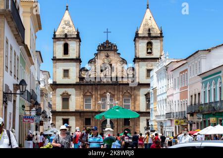 SALVADOR - BAHIA, BRASILIEN – 21 2022. SEPTEMBER: Igreja de Sao Francisco Stockfoto