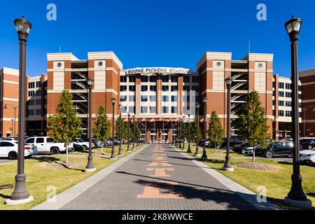 Stillwater, OK - 21. Oktober 2022: Boone Pickens Stadium, Heimstadion von Oklahoma State University Football Stockfoto