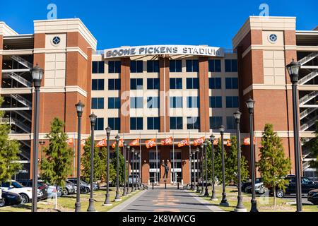 Stillwater, OK - 21. Oktober 2022: Boone Pickens Stadium, Heimstadion von Oklahoma State University Football Stockfoto