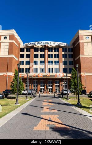 Stillwater, OK - 21. Oktober 2022: Boone Pickens Stadium, Heimstadion von Oklahoma State University Football Stockfoto