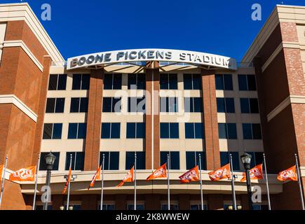 Stillwater, OK - 21. Oktober 2022: Boone Pickens Stadium, Heimstadion von Oklahoma State University Football Stockfoto