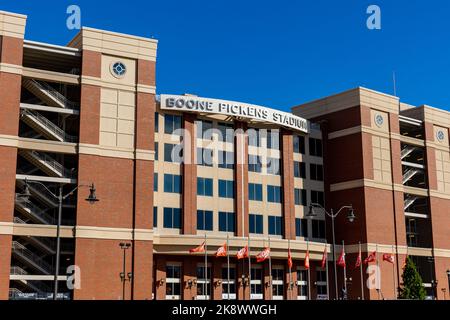 Stillwater, OK - 21. Oktober 2022: Boone Pickens Stadium, Heimstadion von Oklahoma State University Football Stockfoto