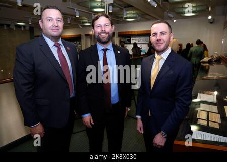 New York City, USA. 24.. Oktober 2022. Teilnahme am #EndJewHatred Day im Zentrum für jüdische Geschichte am 24. Oktober 2022 in New York City. Quelle: SIPA USA/Alamy Live News Stockfoto