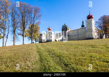 Klášter Hora Matky Boží, Hedeč, Králíky, Východní Čechy, Česká republika / Bergkloster der Gottesmutter, Kraliky-Stadt, Ostböhmen, Tschechische Republik Stockfoto