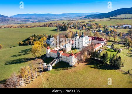 Klášter Hora Matky Boží, Hedeč, Králíky, Východní Čechy, Česká republika / Bergkloster der Gottesmutter, Kraliky-Stadt, Ostböhmen, Tschechische Republik Stockfoto