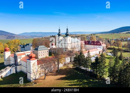 Klášter Hora Matky Boží, Hedeč, Králíky, Východní Čechy, Česká republika / Bergkloster der Gottesmutter, Kraliky-Stadt, Ostböhmen, Tschechische Republik Stockfoto