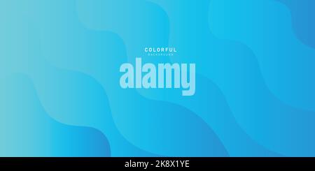 Trendy blau gewellten abstrakten Hintergrund für Präsentation Design, blauer Hintergrund für Web, Unternehmen, Unternehmen, Institution, Poster, Vorlage, Vektor Stock Vektor