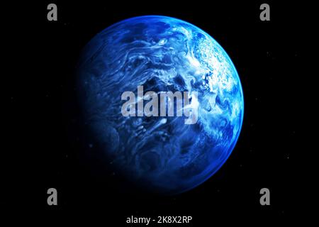 Exoplanet im Weltraum. Elemente dieses Bildes, die von der NASA eingerichtet wurden Stockfoto