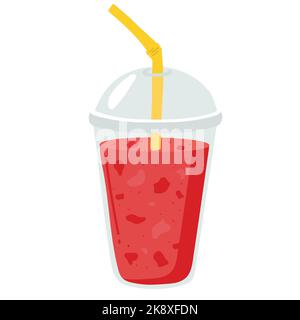 Farbenfroher Smoothie. Superfoods und Gesundheit oder Detox-Diät-Food-Konzept im Sketch-Stil Stock Vektor