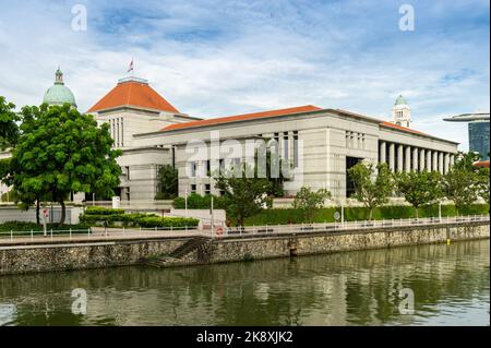 Das Parlamentsgebäude von Singapur wurde am späten Nachmittag eröffnet Stockfoto