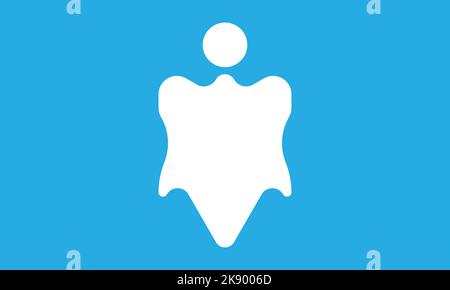 Man Vektor Logo Vorlage, man Icon Design. Man-Symbolvektor. Stock Vektor