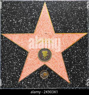 Los Angeles, USA - 26. Juni 2012: Shreks Star auf dem Hollywood Walk of Fame in Hollywood, Kalifornien. Dieser Stern liegt am Hollywood Blvd. Und ist einer Stockfoto