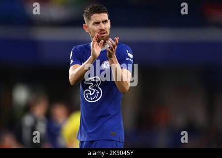 Jorgeinha of Chelsea - Chelsea / Manchester United, Premier League, Stamford Bridge, London, Großbritannien - 22.. Oktober 2022 nur zur redaktionellen Verwendung – es gelten DataCo-Einschränkungen Stockfoto