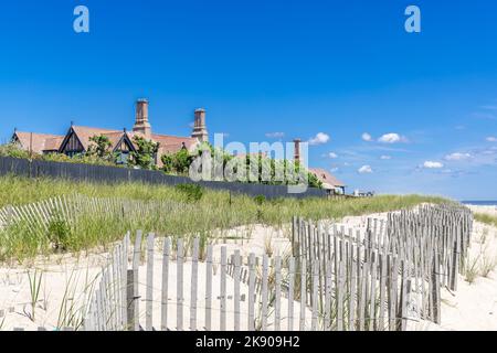 Großes Anwesen am Meer in cooper's Beach, southampton, ny Stockfoto