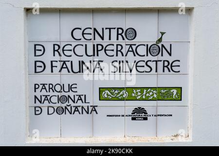 Centro de Cría del Lince IbéricoEl Acebuche, Nationalpark Donana, Andalusien, Spanien. Stockfoto