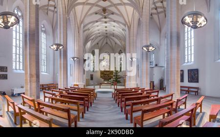 EISLEBEN, GERMNANY - 16. JAN 2016: In der berühmten St. Petri - Pauli Kirche in Eisleben. Es ist die taufende Kirche von Martin Luther, der berühmten germa Stockfoto