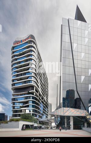 Melbourne, Victoria, Australien - Sitz der Medibank von Hassell Stockfoto