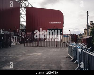 Heart of Midlothian Football Club, ist ein Fußballverein in Edinburgh, Schottland. Hearts ist der älteste und erfolgreichste Fußballverein in Edinburgh. Stockfoto