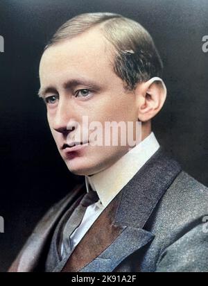 GUGLIELMO MARCONI (1874-1937) italienischer Erfinder und Elektroingenieur, Pionier des Radios. Um 1910 Stockfoto