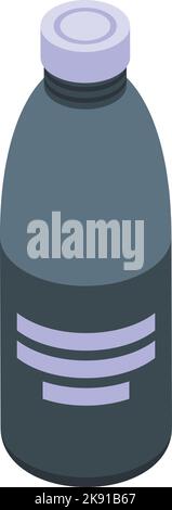 Symbol für Frostschutzflasche isometrischer Vektor. Autoreparatur. Kühlerservice Stock Vektor