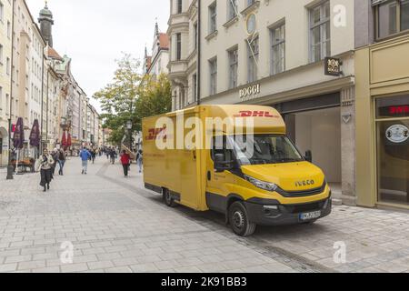 Einkaufsstraße Sendlingerstraße in München Stockfoto