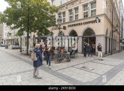 Einkaufsstraße Sendlingerstraße in München Stockfoto