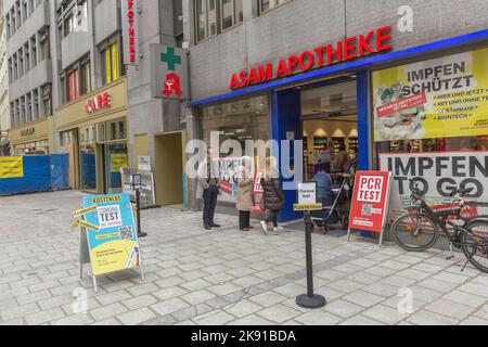 Einkaufsstraße Sendlingerstraße in München Stockfoto