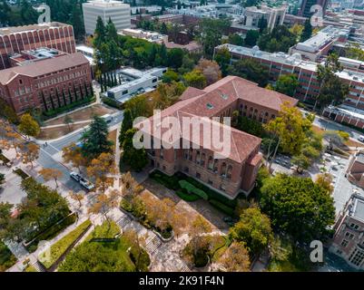 Luftaufnahme der Royce Hall an der University of California, Los Angeles Stockfoto