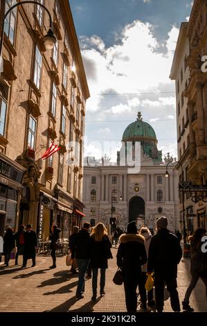 Michaelertrakt Green Dome in Wien, Österreich. Stockfoto