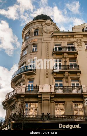 Art Nouveau Hotel Astoria in Wien, Österreich. Stockfoto