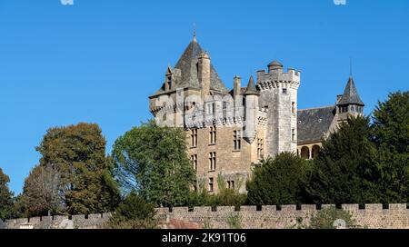 Chateau de Montfort, eine private Residenz in der französischen Dordogne Stockfoto